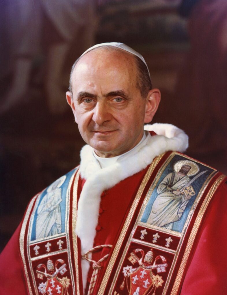 El Papa San <br>Pablo VI​